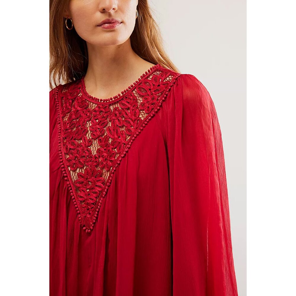 🎉LAST CHANCE🎉 FREE PEOPLE Sunshine Of Love Mini Dress / Blended Berry - Picture 8 of 10